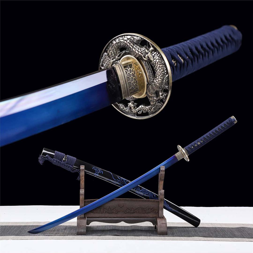 Blue Dragon Katana (T10 Steel) - Katana America