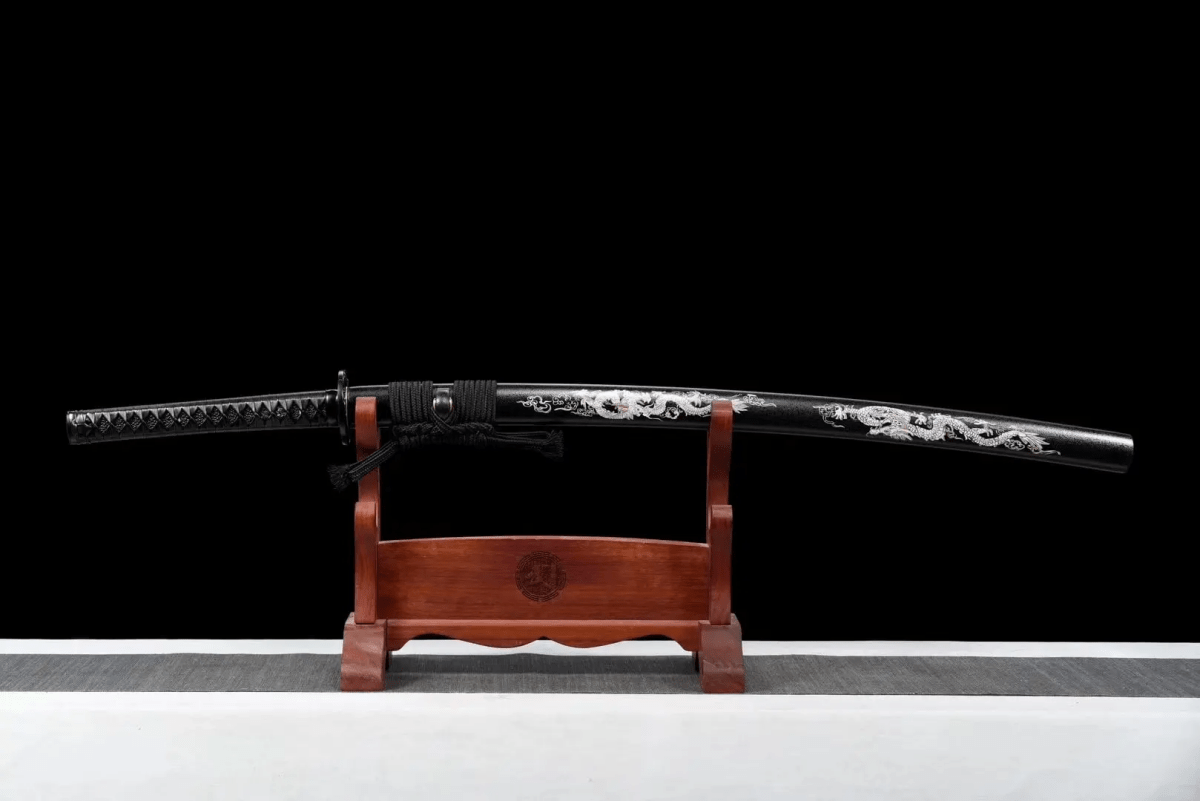 Black Blade Katana (1060 carbon steel) - Katana America