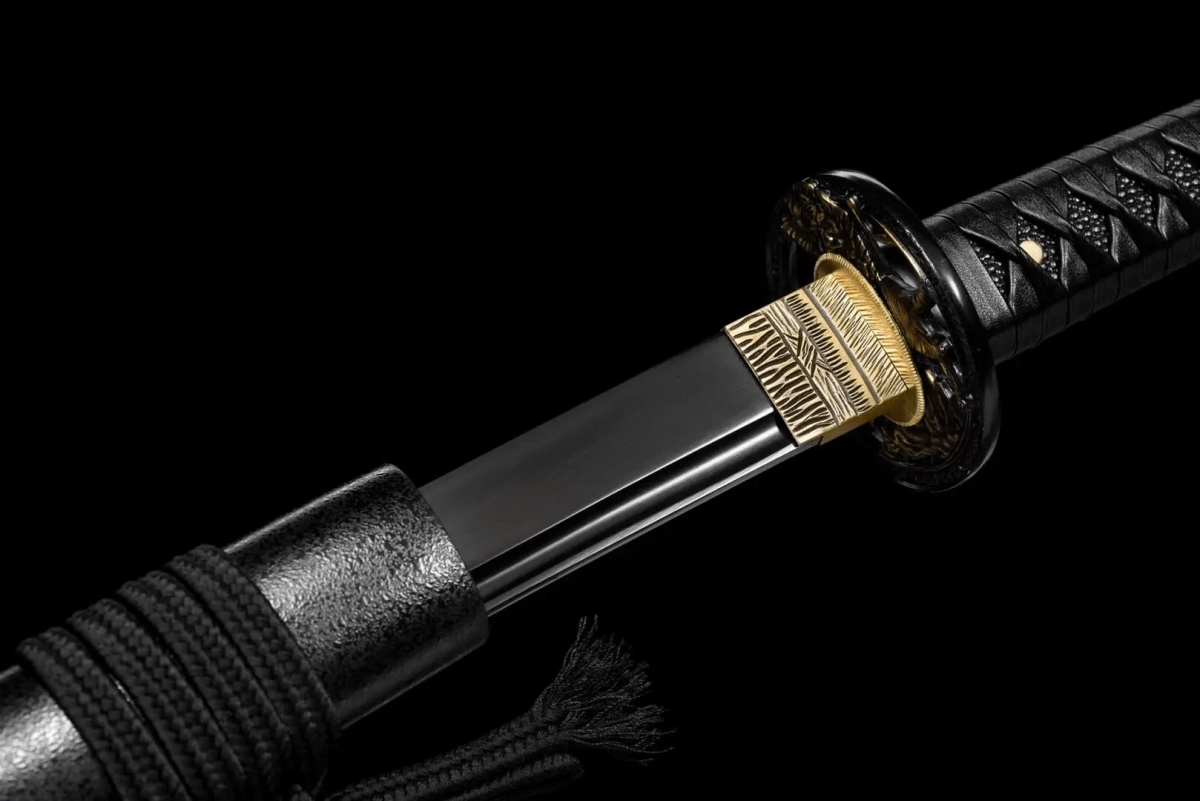 Black Blade Katana (1060 carbon steel) - Katana America