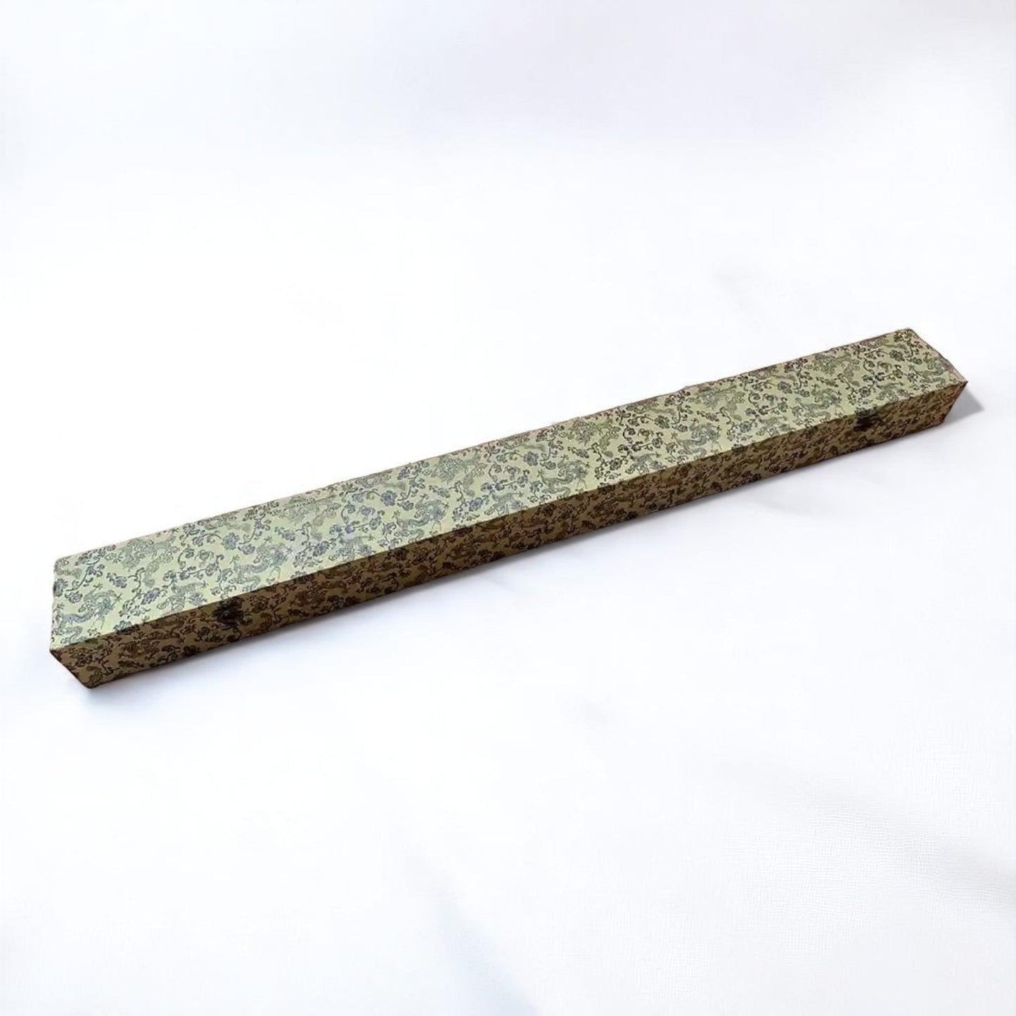 Gold Brocade Katana Gift Box – Yellow Satin Interior