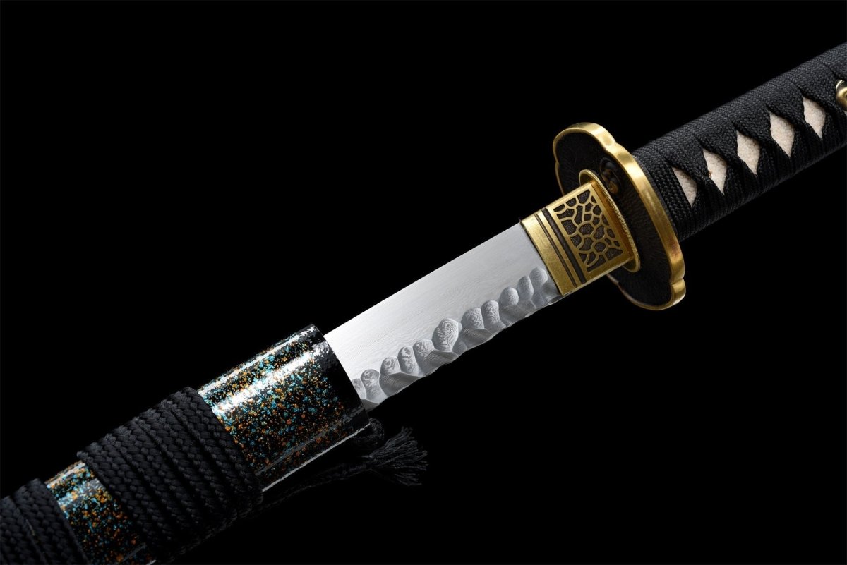 Flower of Fire Katana (Damascus Steel) - Katana America