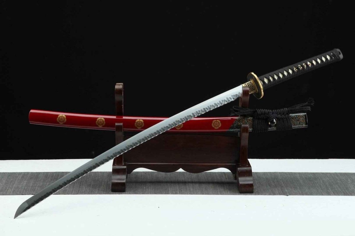 Flower of Fire Katana (Damascus Steel) - Katana America