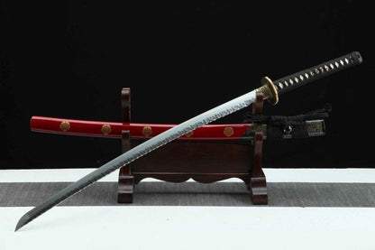 Flower of Fire Katana (Damascus Steel) - Katana America