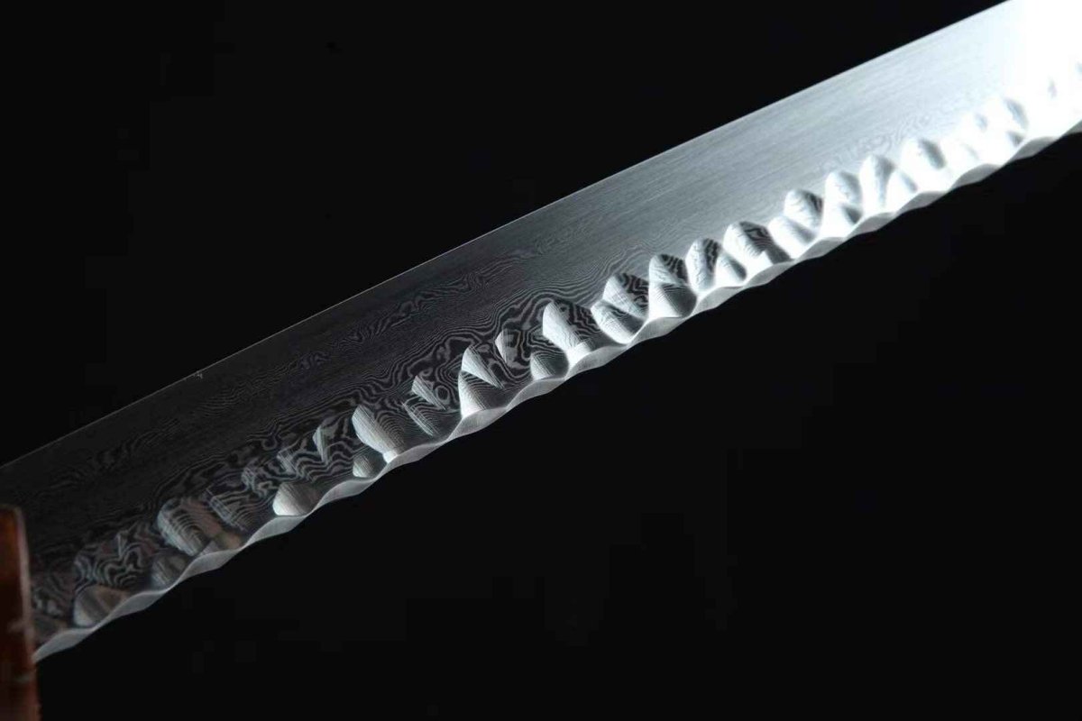 Flower of Fire Katana (Damascus Steel) - Katana America