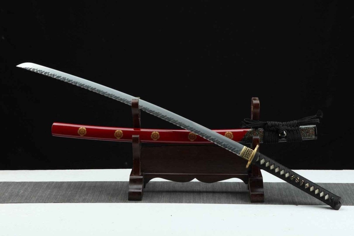 Flower of Fire Katana (Damascus Steel) - Katana America