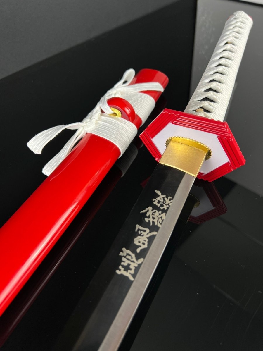 Giyu Tomioka Katana Sword (Carbon Steel 1060) - Katana America
