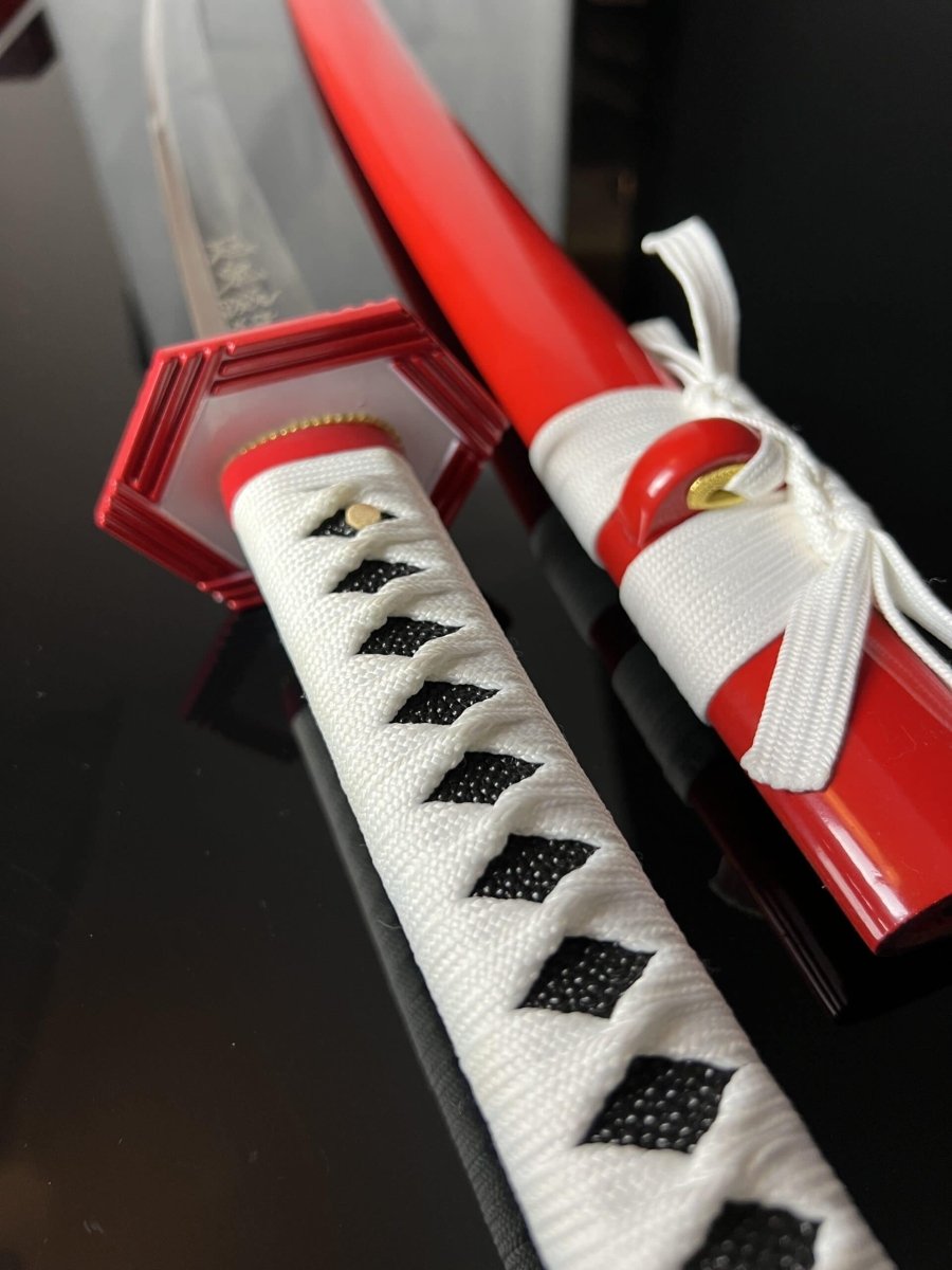 Giyu Tomioka Katana Sword (Carbon Steel 1060) - Katana America