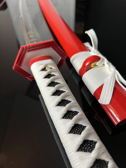 Giyu Tomioka Katana Sword (Carbon Steel 1060) - Katana America