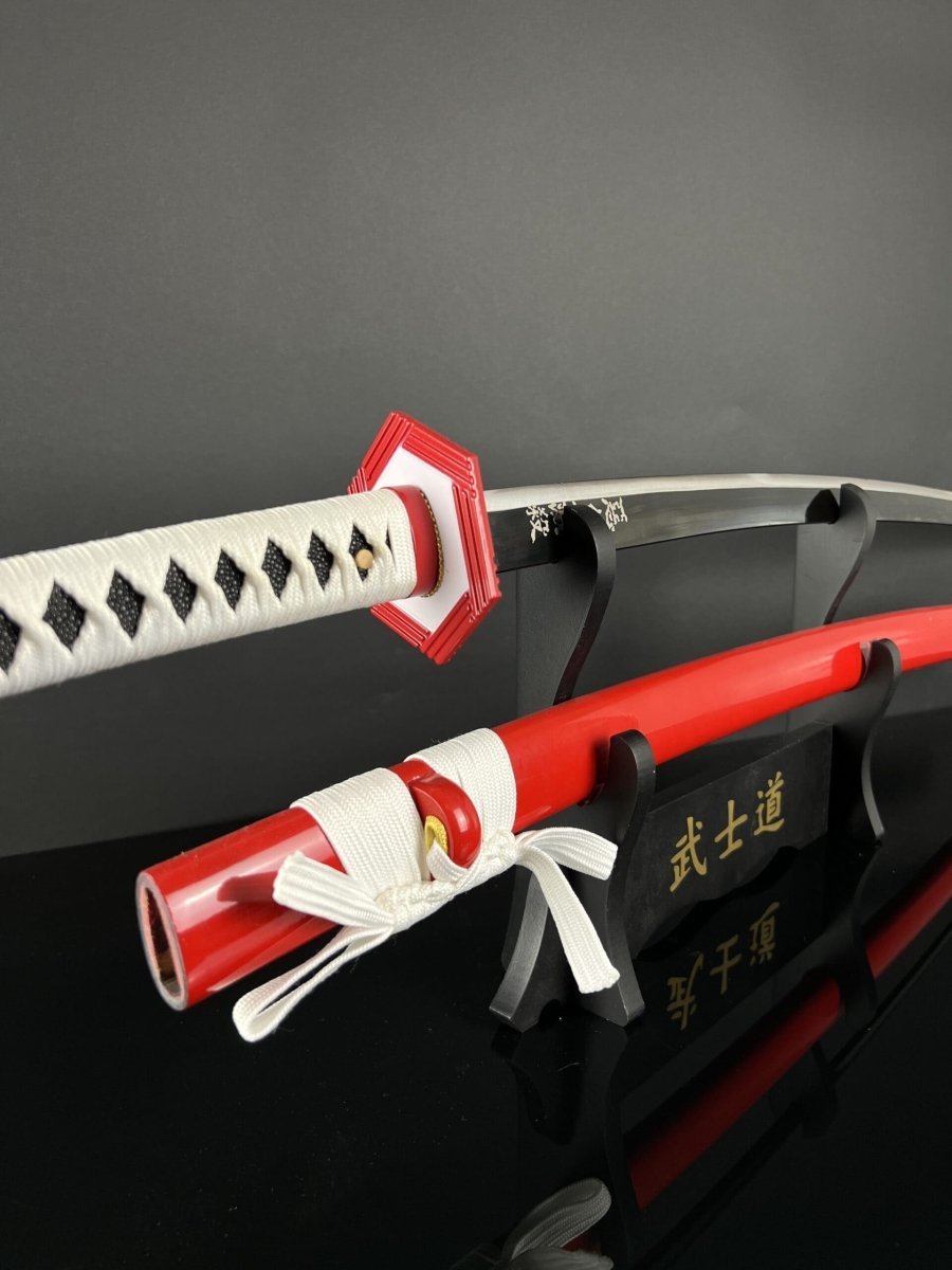 Giyu Tomioka Katana Sword (Carbon Steel 1060) - Katana America