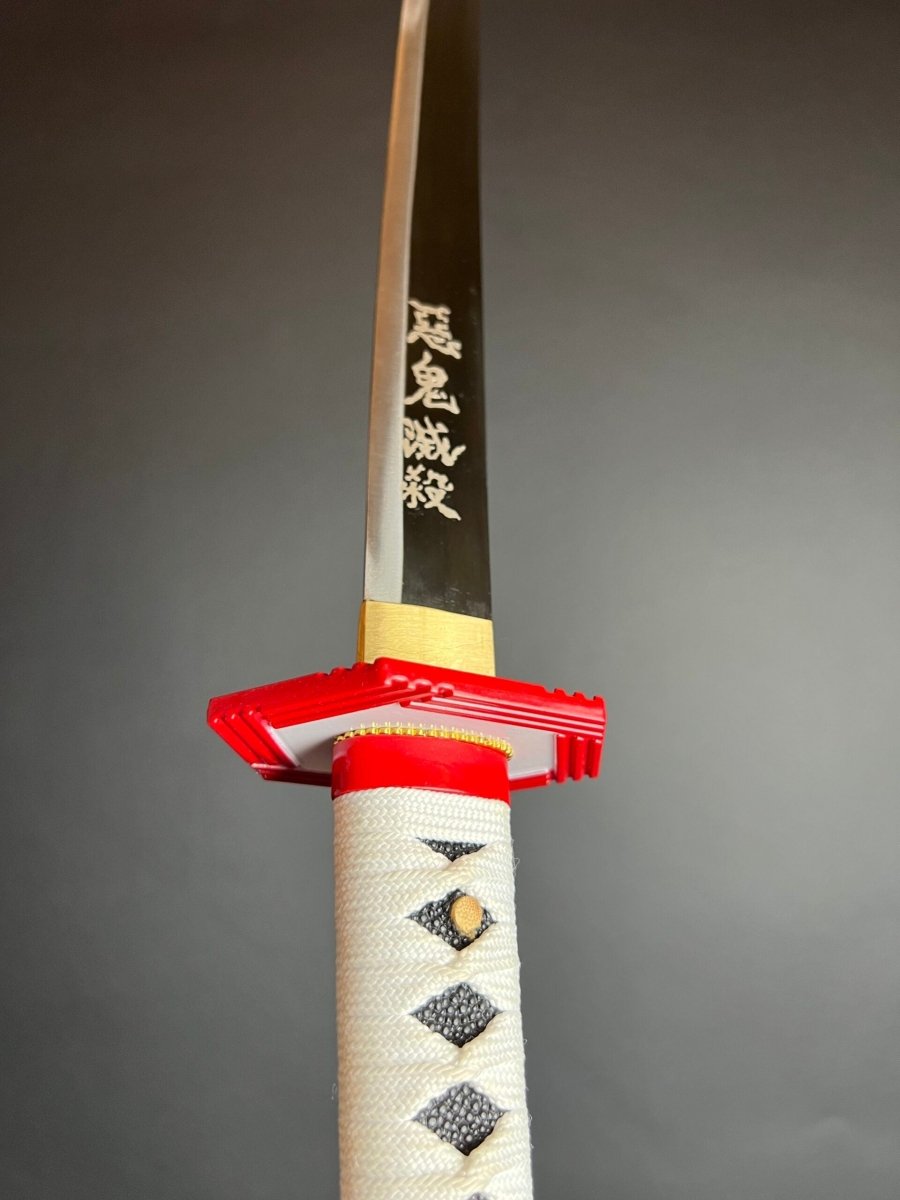 Giyu Tomioka Katana Sword (Carbon Steel 1060) - Katana America