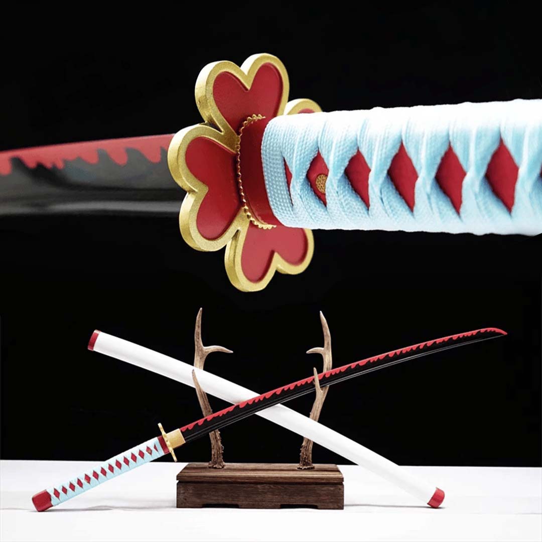 Mitsuri Kanroji Katana Sword (Carbon Steel 1060) - Katana America