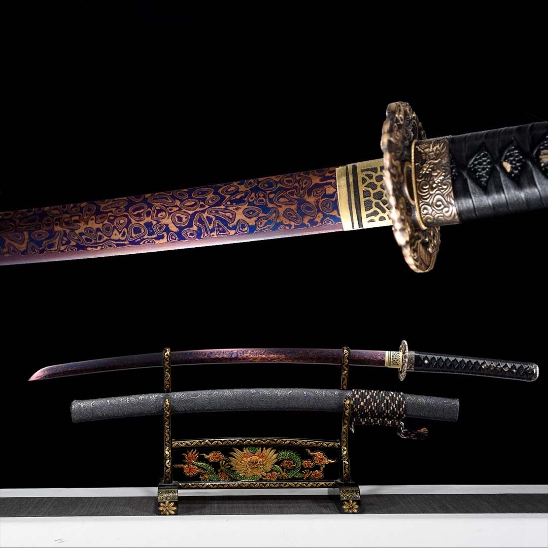 Multiverse Katana (Purple Damascus Steel) - Katana America
