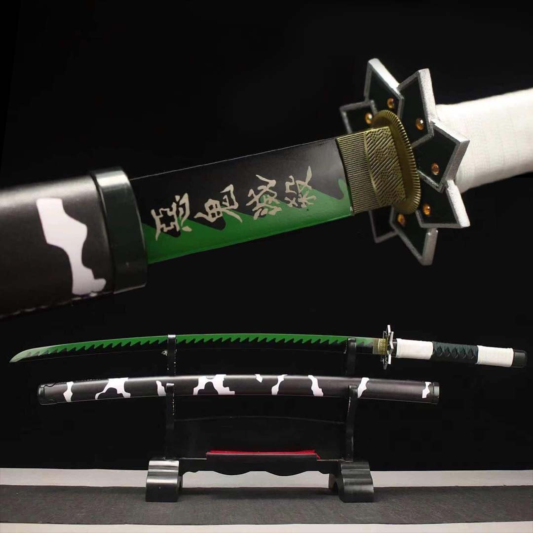 Sanemi Shinazugawa Katana Sword (Carbon Steel 1060) - Katana America