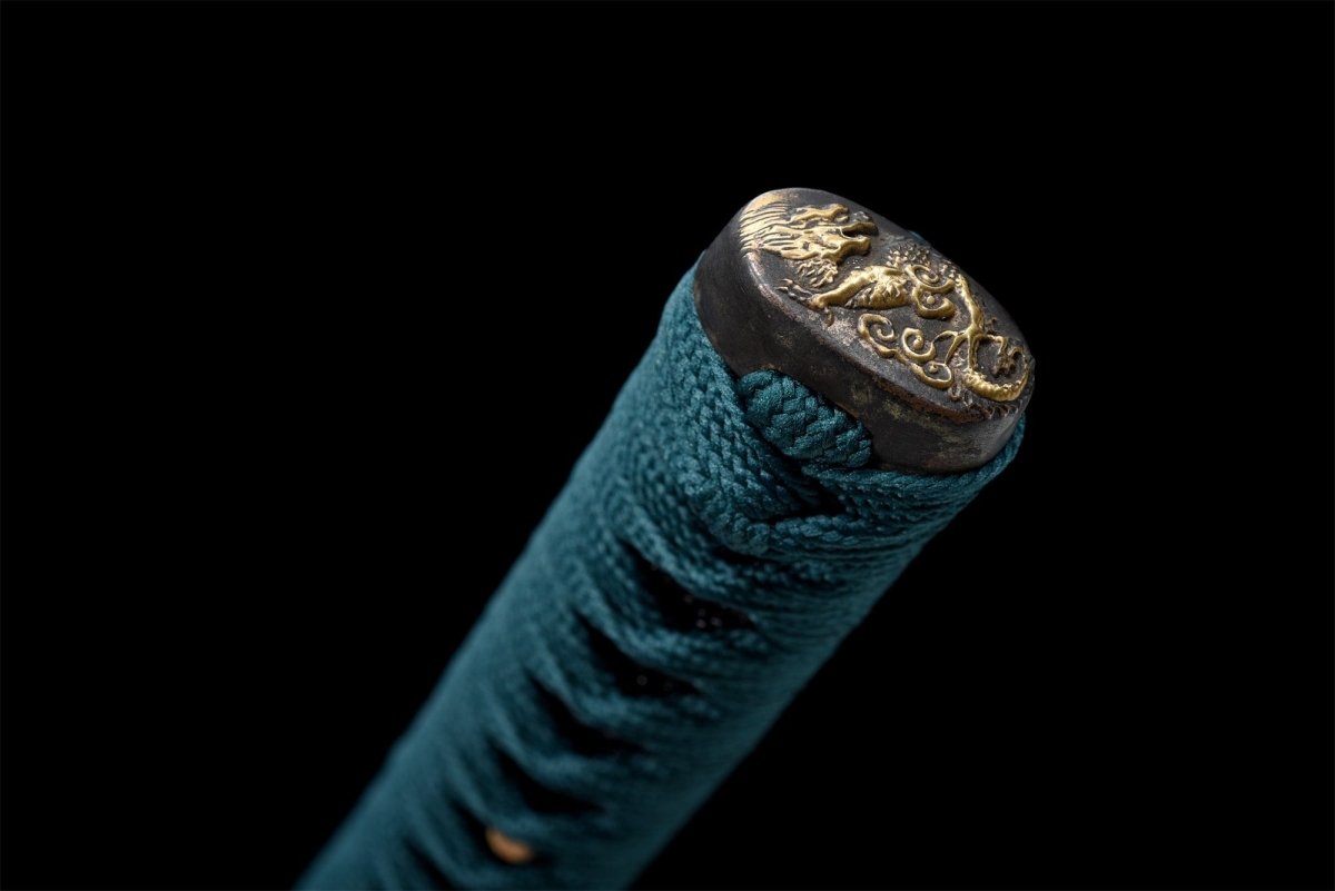 Spring Katana (Grilled Gold Damascus Steel) - Katana America