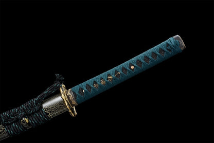 Spring Katana (Grilled Gold Damascus Steel) - Katana America