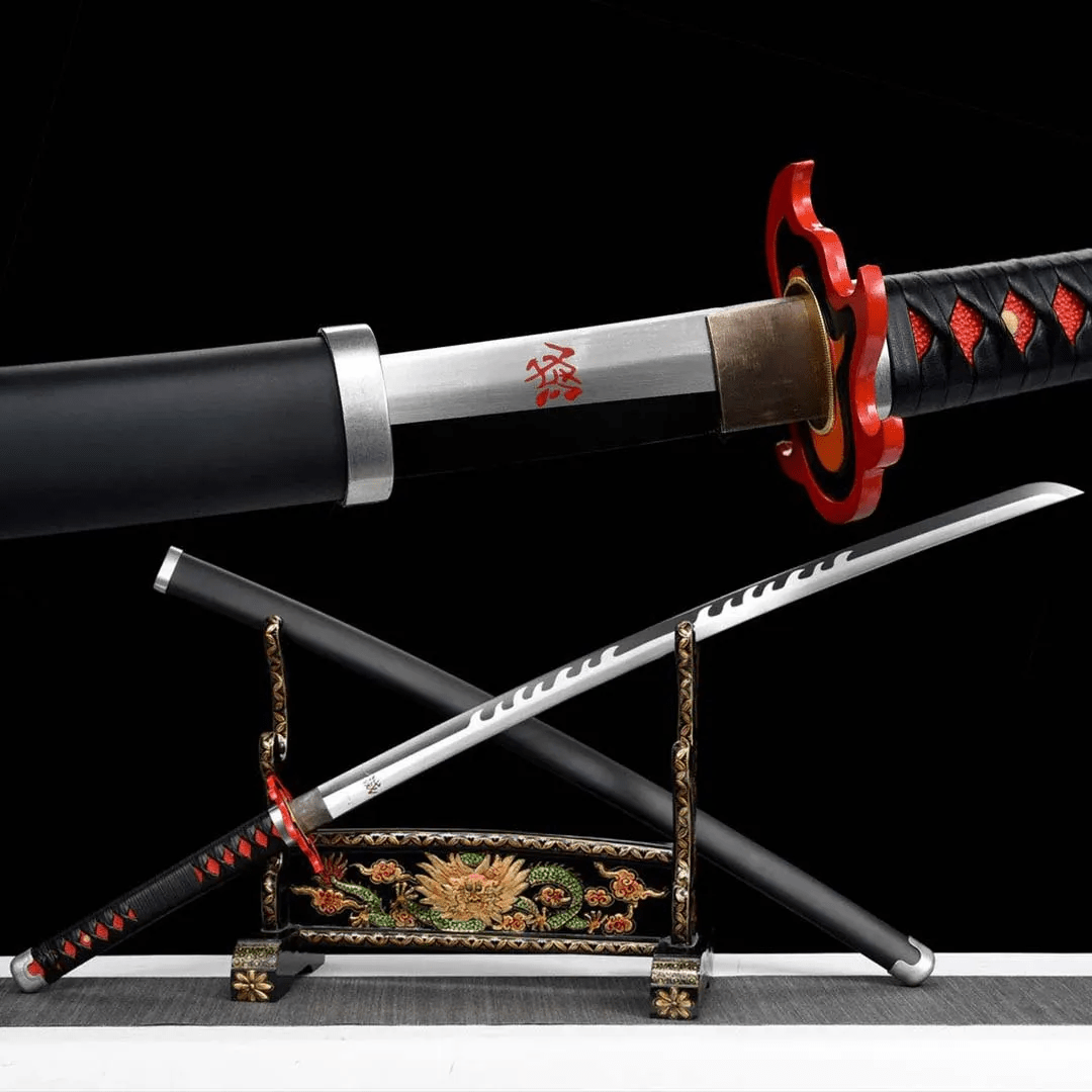 Tanjiro Kamado Katana Sword V2 (Carbon Steel 1060) - Katana America