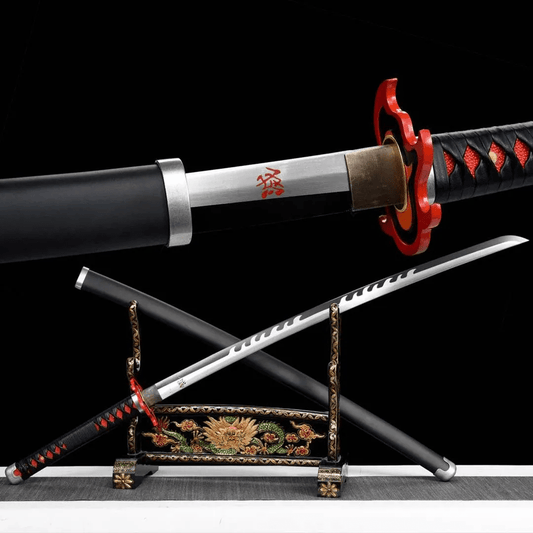 Tanjiro Kamado Katana Sword V2 (Carbon Steel 1060) - Katana America