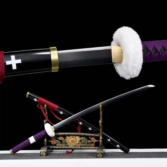 Trafalgar Law Katana Sword Kikoku (Carbon Steel 1060) - Katana America