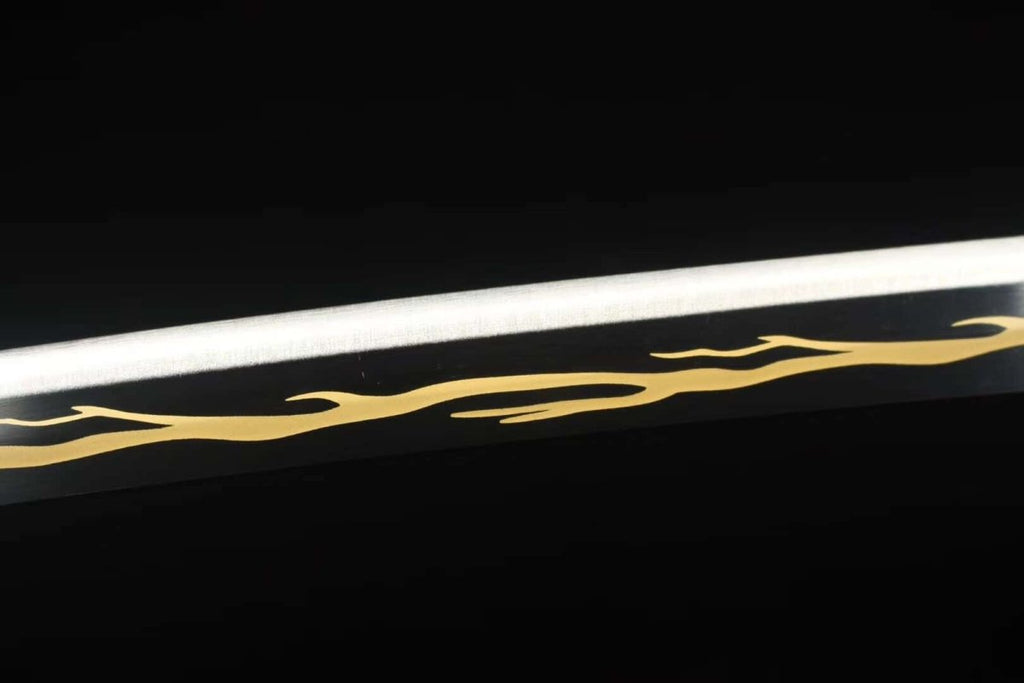 Zenitsu Agatsuma Katana Sword (Carbon Steel 1060) - Katana America