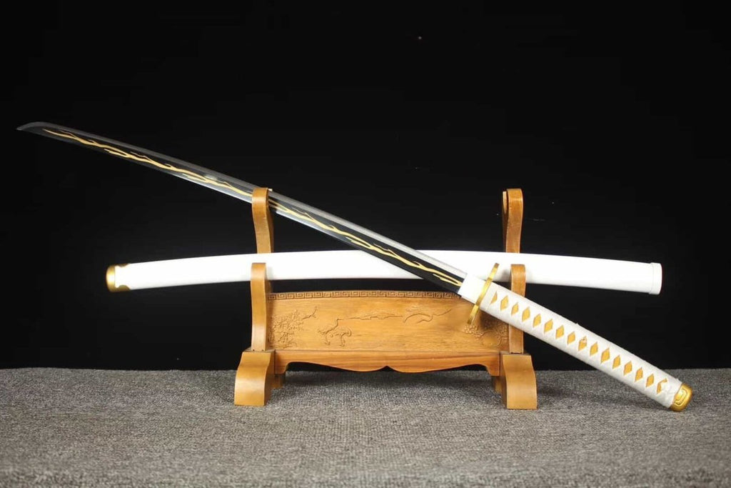 Zenitsu Agatsuma Katana Sword (Carbon Steel 1060) - Katana America