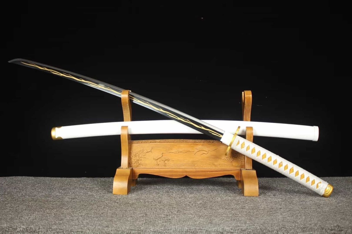 Zenitsu Agatsuma Katana Sword (Carbon Steel 1060) - Katana America