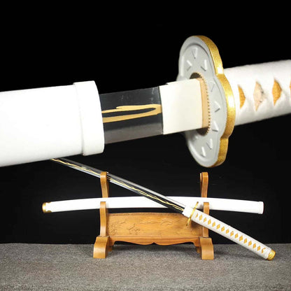 Zenitsu Agatsuma Katana Sword (Carbon Steel 1060) - Katana America